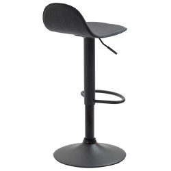 Taburete de bar negro Lana V2
