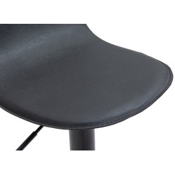 Taburete de bar negro Lana V2