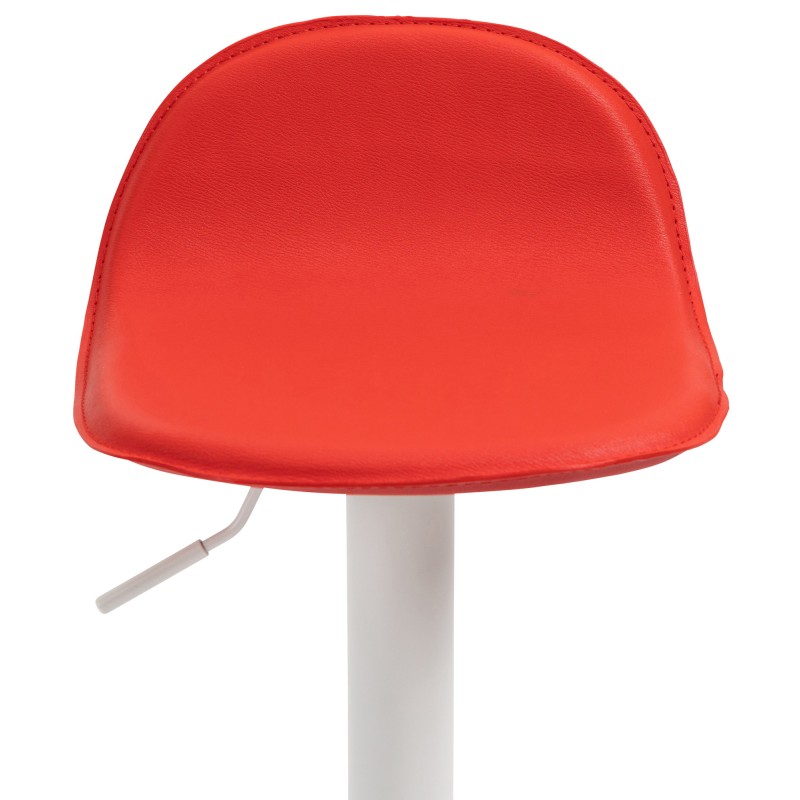 Taburete de bar blanco Lana V2