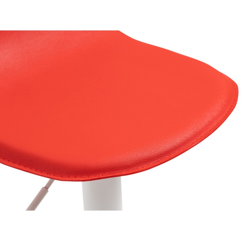 Taburete de bar blanco Lana V2