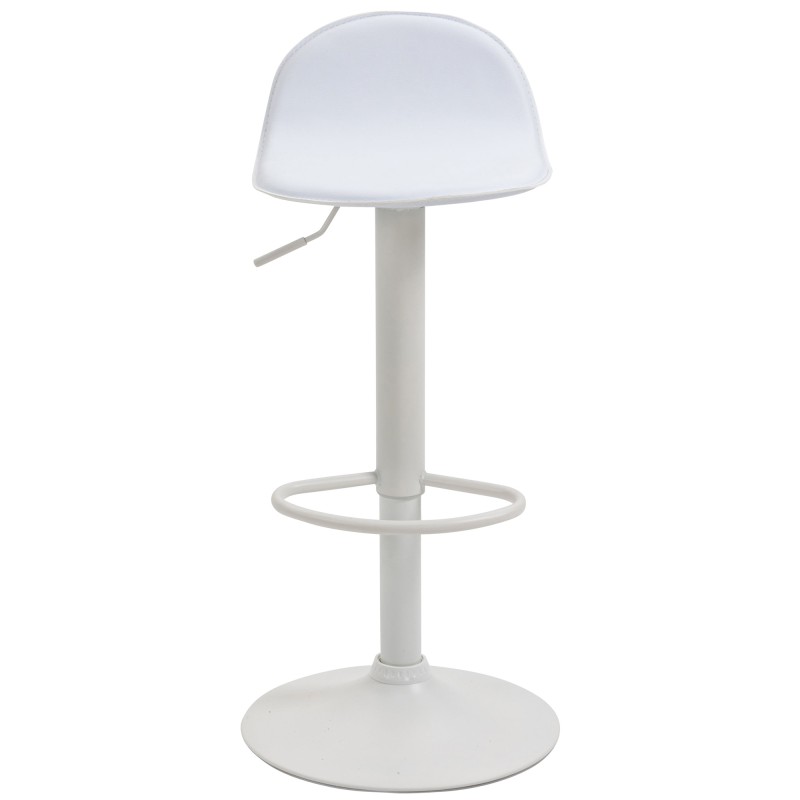 Taburete de bar blanco Lana V2