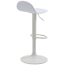 Taburete de bar blanco Lana V2