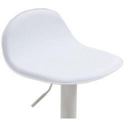 Taburete de bar blanco Lana V2