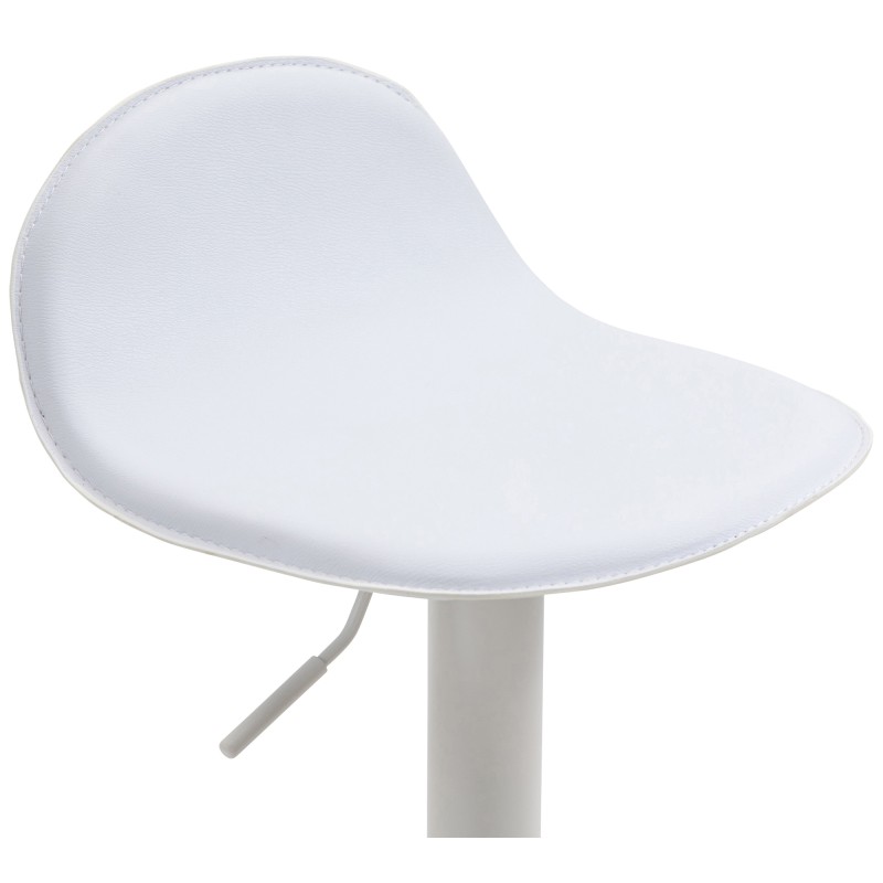 Taburete de bar blanco Lana V2