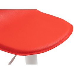 Juego de 2 taburetes de bar blancos Lana V2