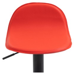 Juego de 2 taburetes de bar Lana V2, negros