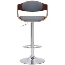 Juego de 2 taburetes de bar Kingston C en piel sintética