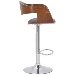 Juego de 2 taburetes de bar Kingston C en piel sintética