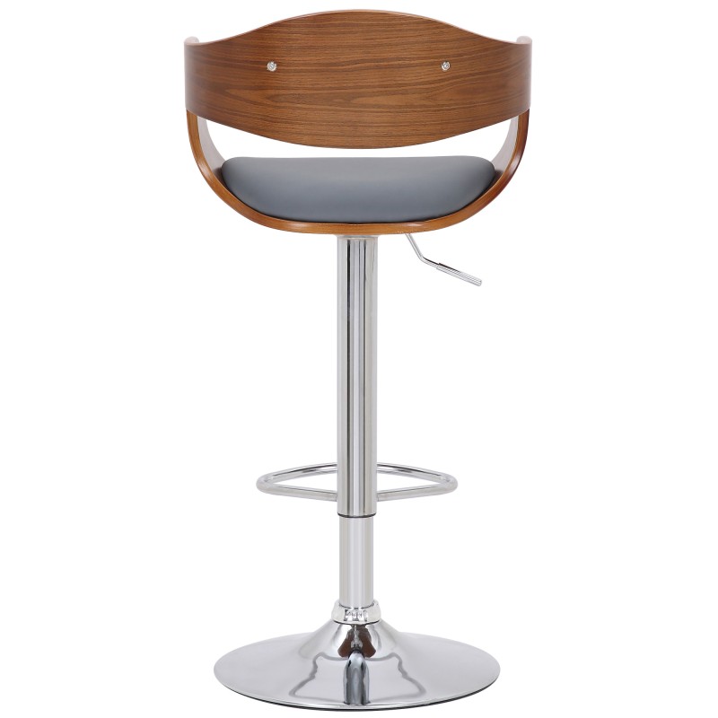 Juego de 2 taburetes de bar Kingston C en piel sintética