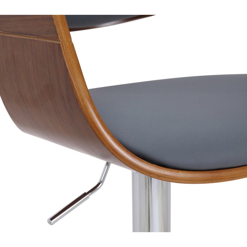 Juego de 2 taburetes de bar Kingston C en piel sintética