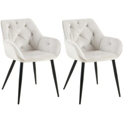 Juego de 2 sillas de comedor Cassis