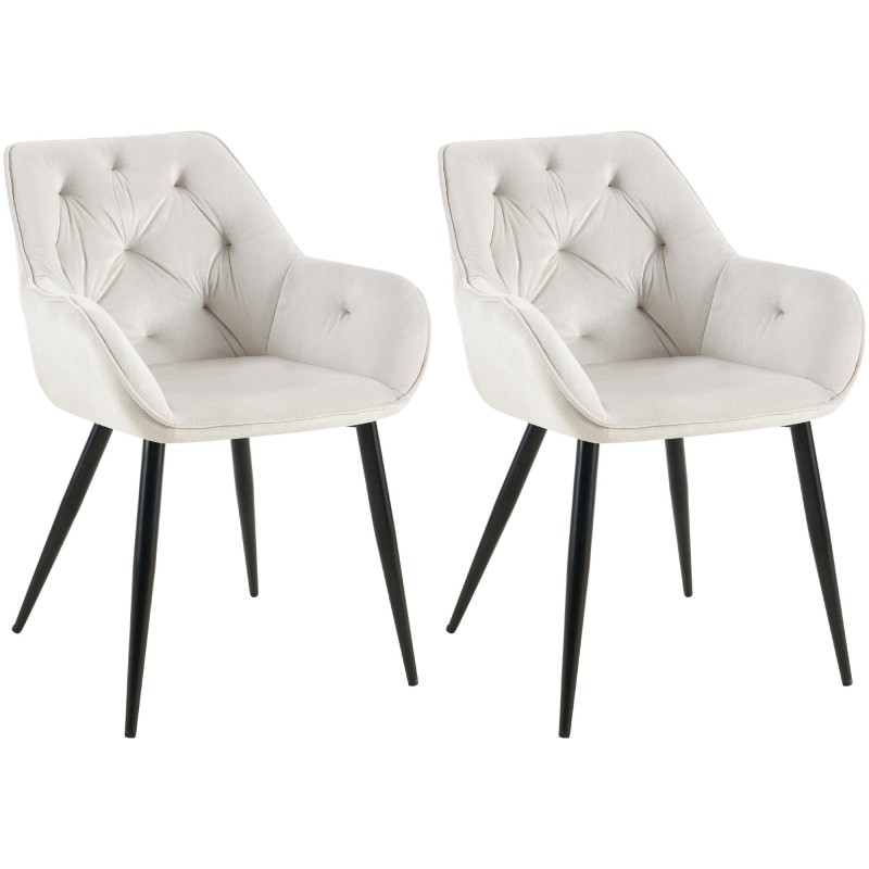 Juego de 2 sillas de comedor Cassis