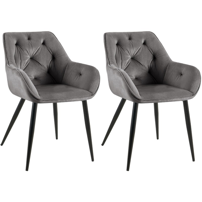 Juego de 2 sillas de comedor Cassis