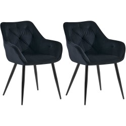 Juego de 2 sillas de comedor Cassis