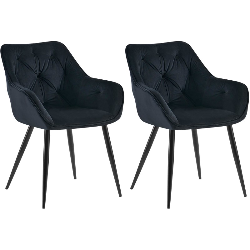 Juego de 2 sillas de comedor Cassis