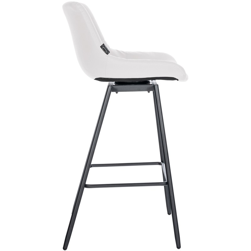 Taburete giratorio Weston en piel sintética