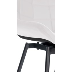 Taburete giratorio Weston en piel sintética