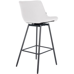 Taburete giratorio Weston en piel sintética