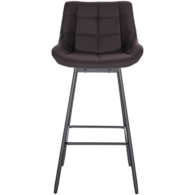 Taburete giratorio Weston en piel sintética