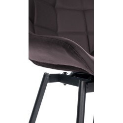 Taburete giratorio Weston en piel sintética