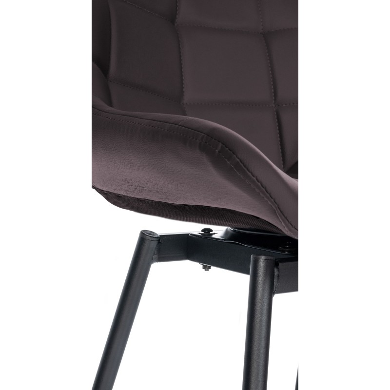 Taburete giratorio Weston en piel sintética