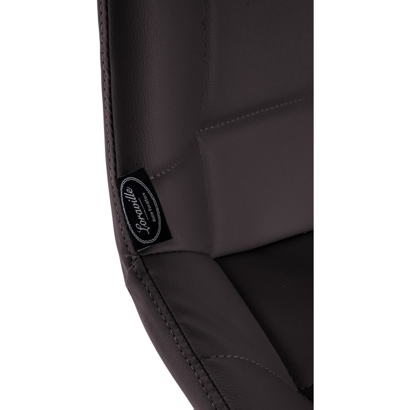 Taburete giratorio Weston en piel sintética