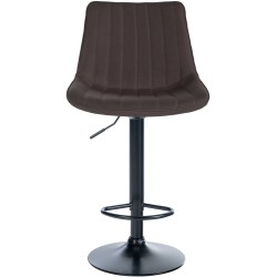 Taburete de bar Toni, tela negra