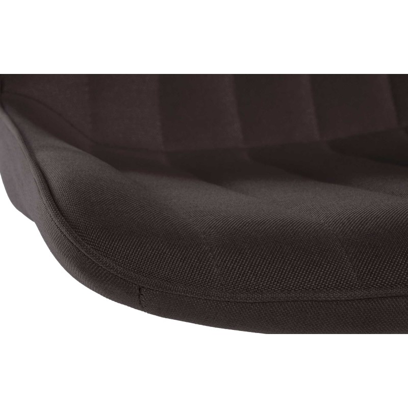 Taburete de bar Toni, tapizado, cromado