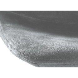 Taburete de bar Divo en terciopelo negro