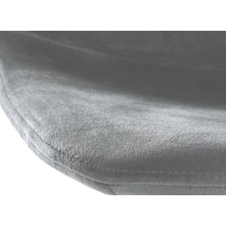 Taburete de bar Divo, terciopelo, cromado