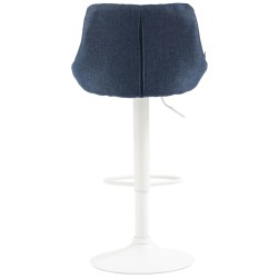 Taburete de bar Lazio, tela blanca