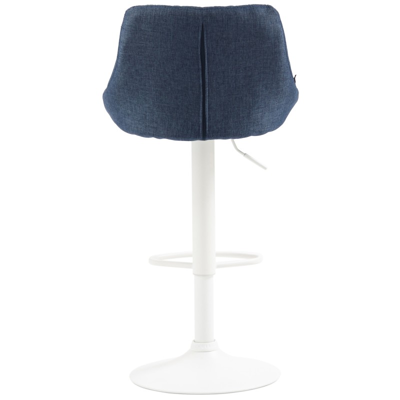 Taburete de bar Lazio, tela blanca
