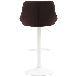 Taburete de bar Lazio, tela blanca