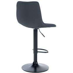 Taburete de bar Lex, tela negra