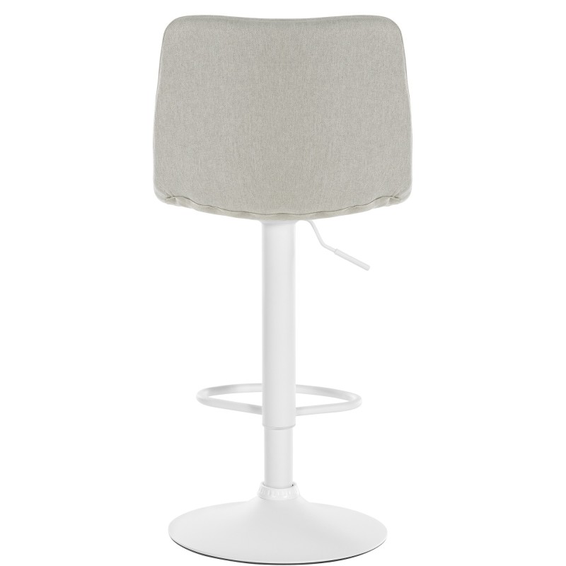 Taburete de bar Lex, tela blanca