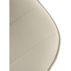 Taburete de bar Lex, imitación de cuero, blanco