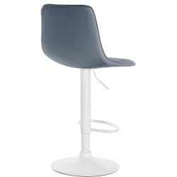 Taburete de bar Lex, imitación de cuero, blanco