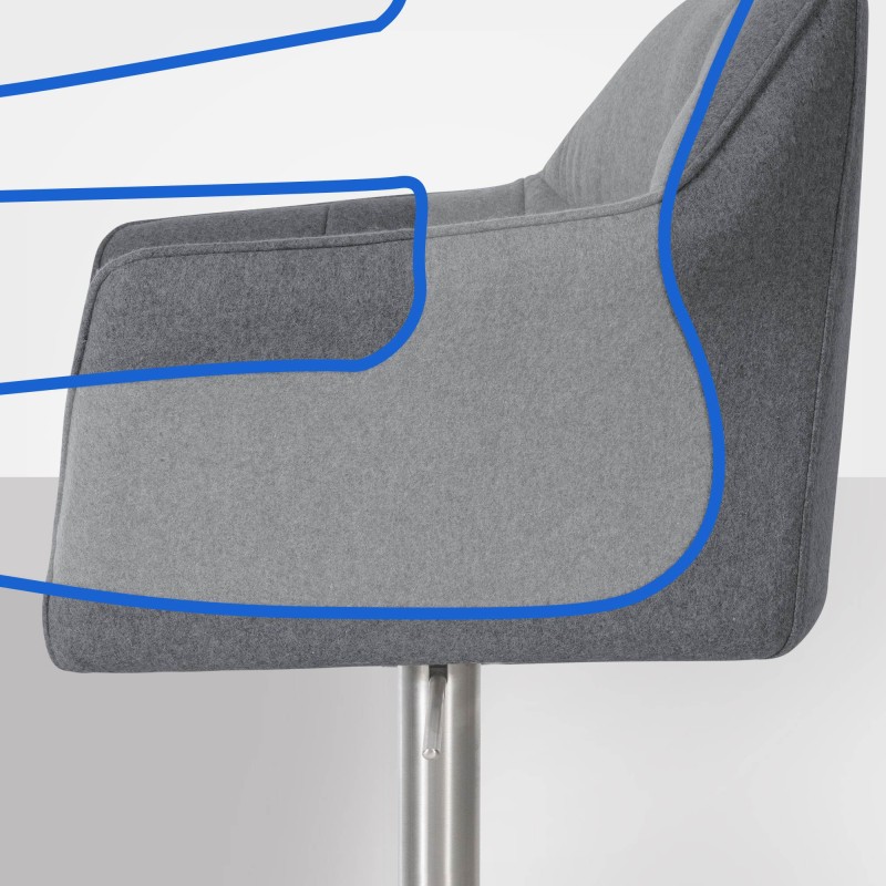 Taburete de bar Damaso E Felt