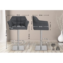 Taburete de bar Damaso E Felt