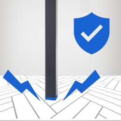 Taburete de bar Damaso B de fieltro con base de 4 patas