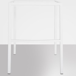 Taburete de bar Damaso W de fieltro con base de 4 patas