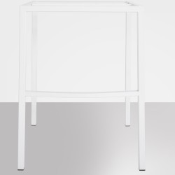 Taburete de bar Damaso W de fieltro con base de 4 patas