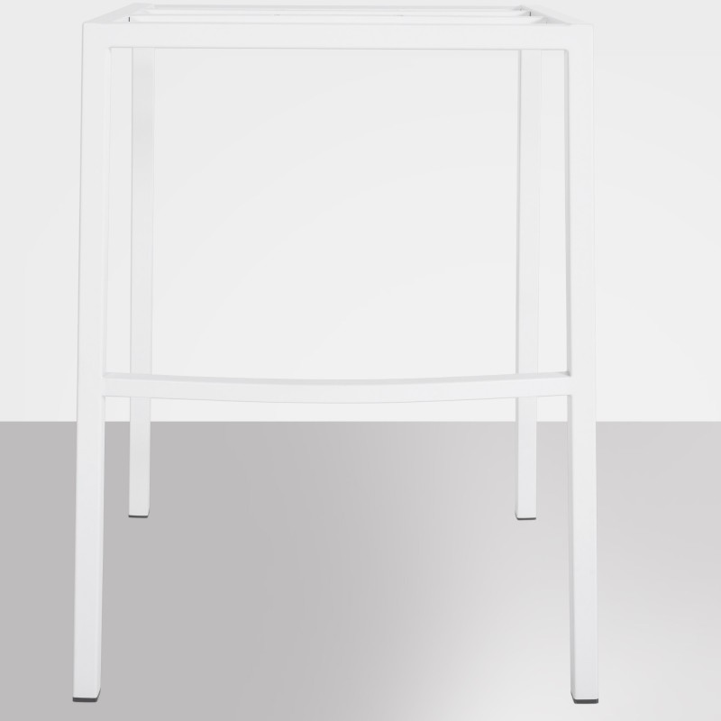 Taburete de bar Damaso W de fieltro con base de 4 patas