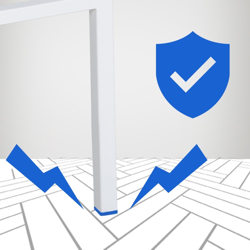 Taburete de bar Damaso W de fieltro con base de 4 patas