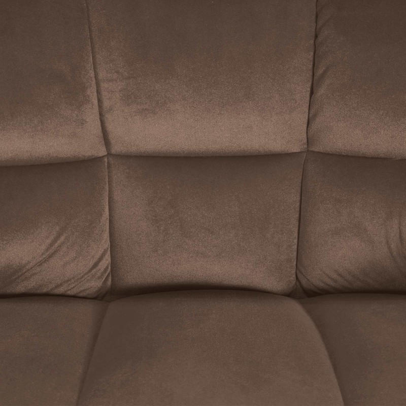 Taburete de bar Damaso W de terciopelo con base de 4 patas