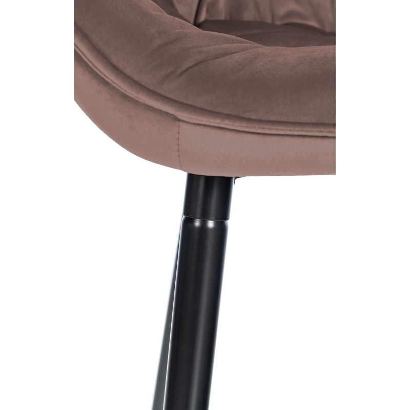 Taburete de bar Gibson 76 de terciopelo