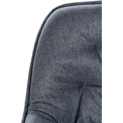 Juego de 2 taburetes de bar Gibson tapizados en tela