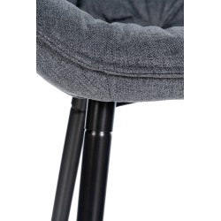 Juego de 2 taburetes de bar Gibson tapizados en tela