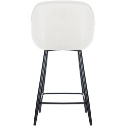 Juego de 2 taburetes de bar Gibson 76 de terciopelo