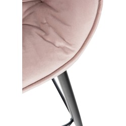 Juego de 2 taburetes de bar Gibson 76 de terciopelo